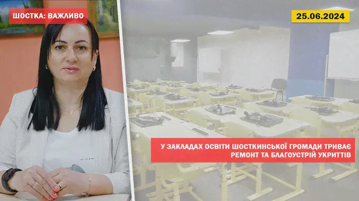 У закладах освіти Шосткинської громади триває ремонт та благоустрій укриттів